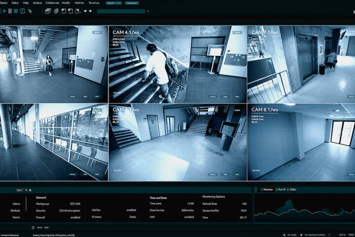 AI-powered surveillance of a college campus
