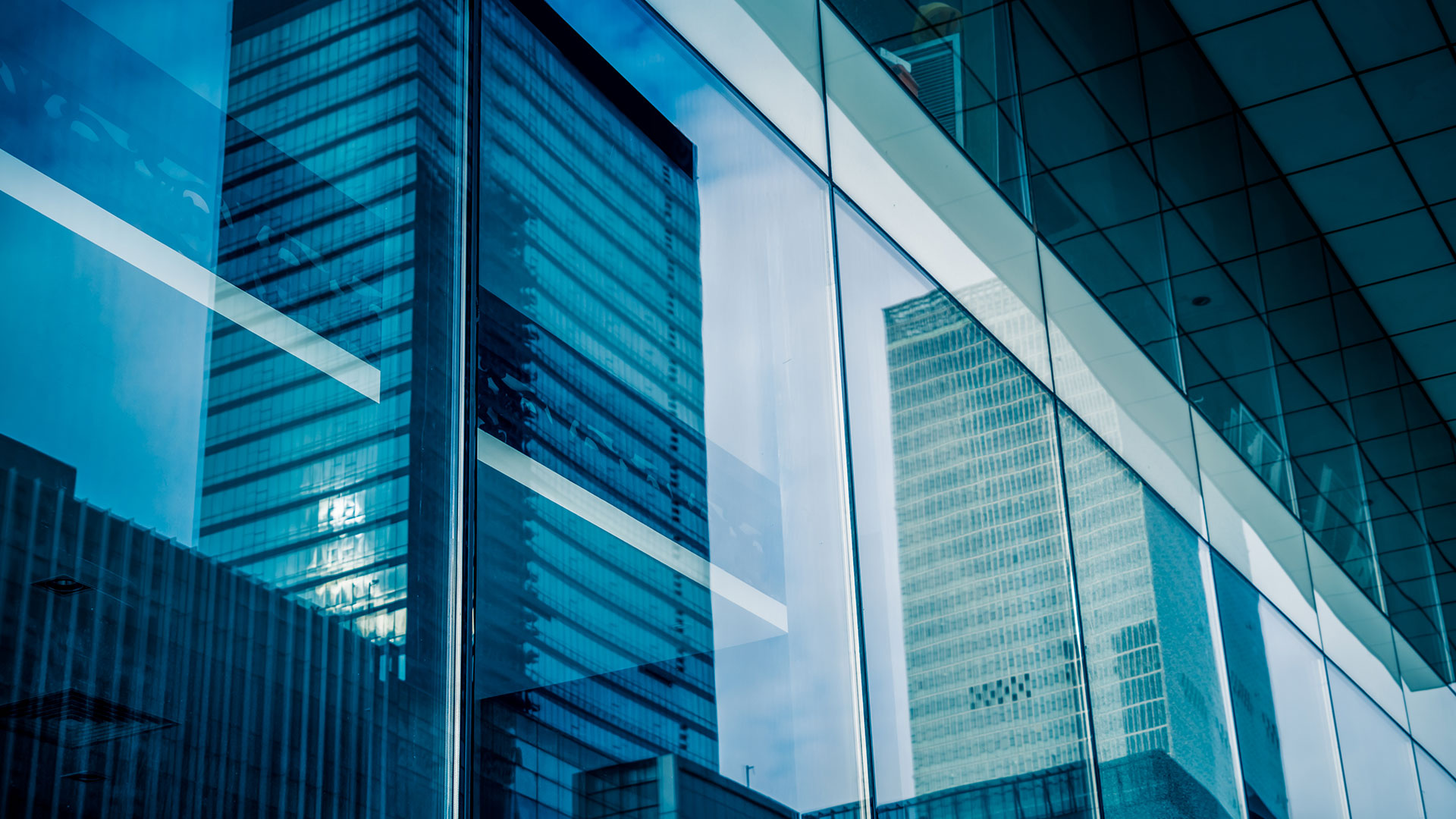 Glass office building